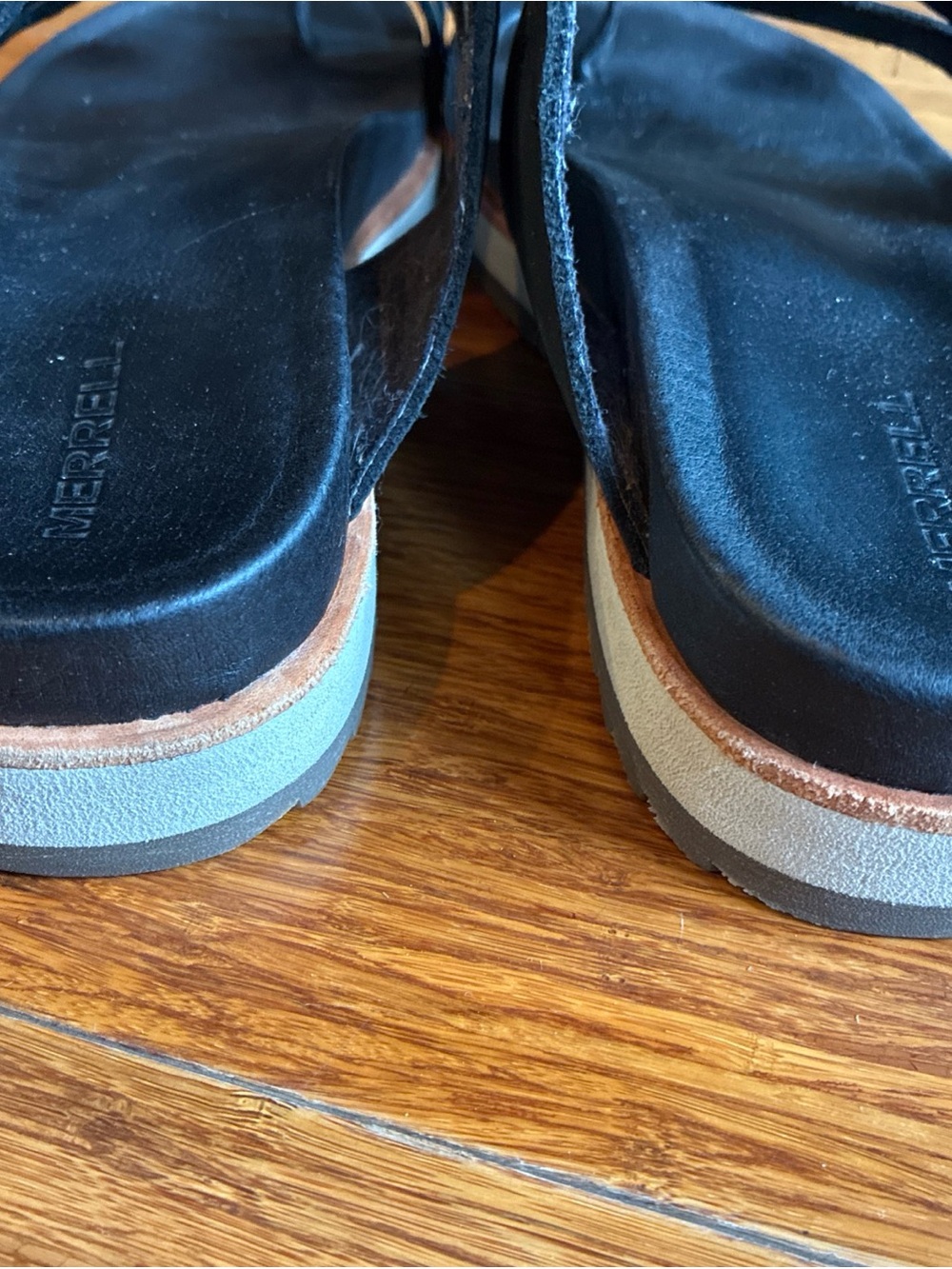 Merrell Juno Leather Sandal 8 Black - Picture 4 of 9